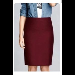 JCrew Burgundy Skirt